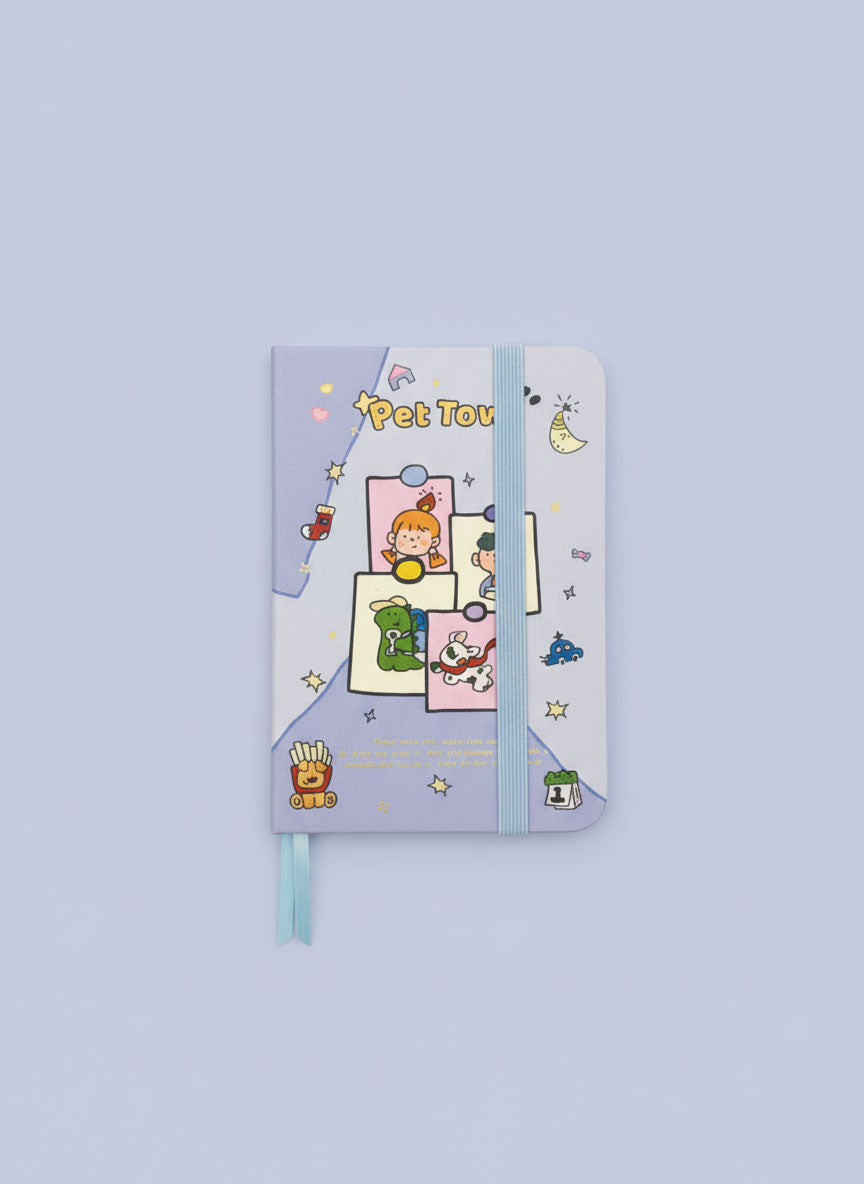Kawaii Pet Town Mini Notebook - A7