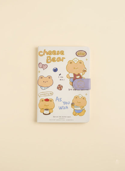 Kawaii Cheese Bear Notebook (Coffee Edition)