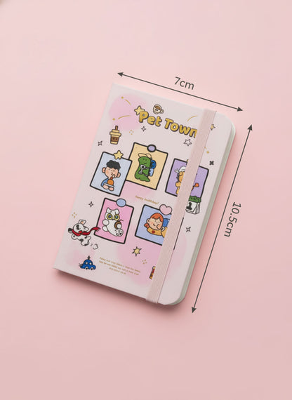 Kawaii Pet Town Mini Notebook - A7