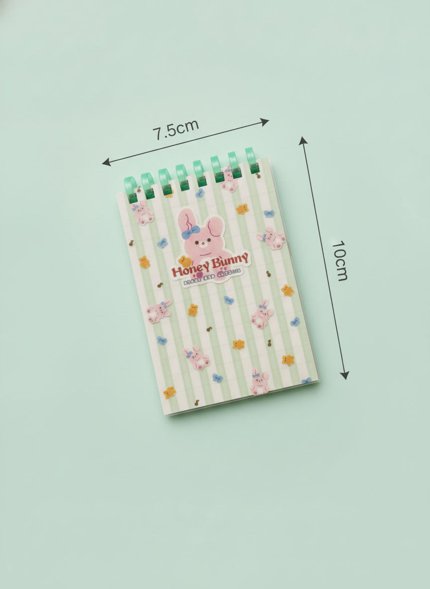 Honey Bunny & Honey Bear A7 Mini Spiral Notebooks