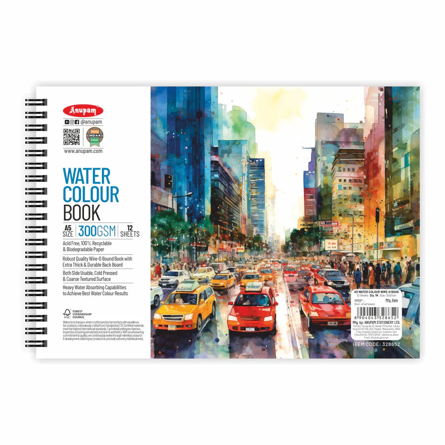 Anupam Watercolour Paper Wire o Book