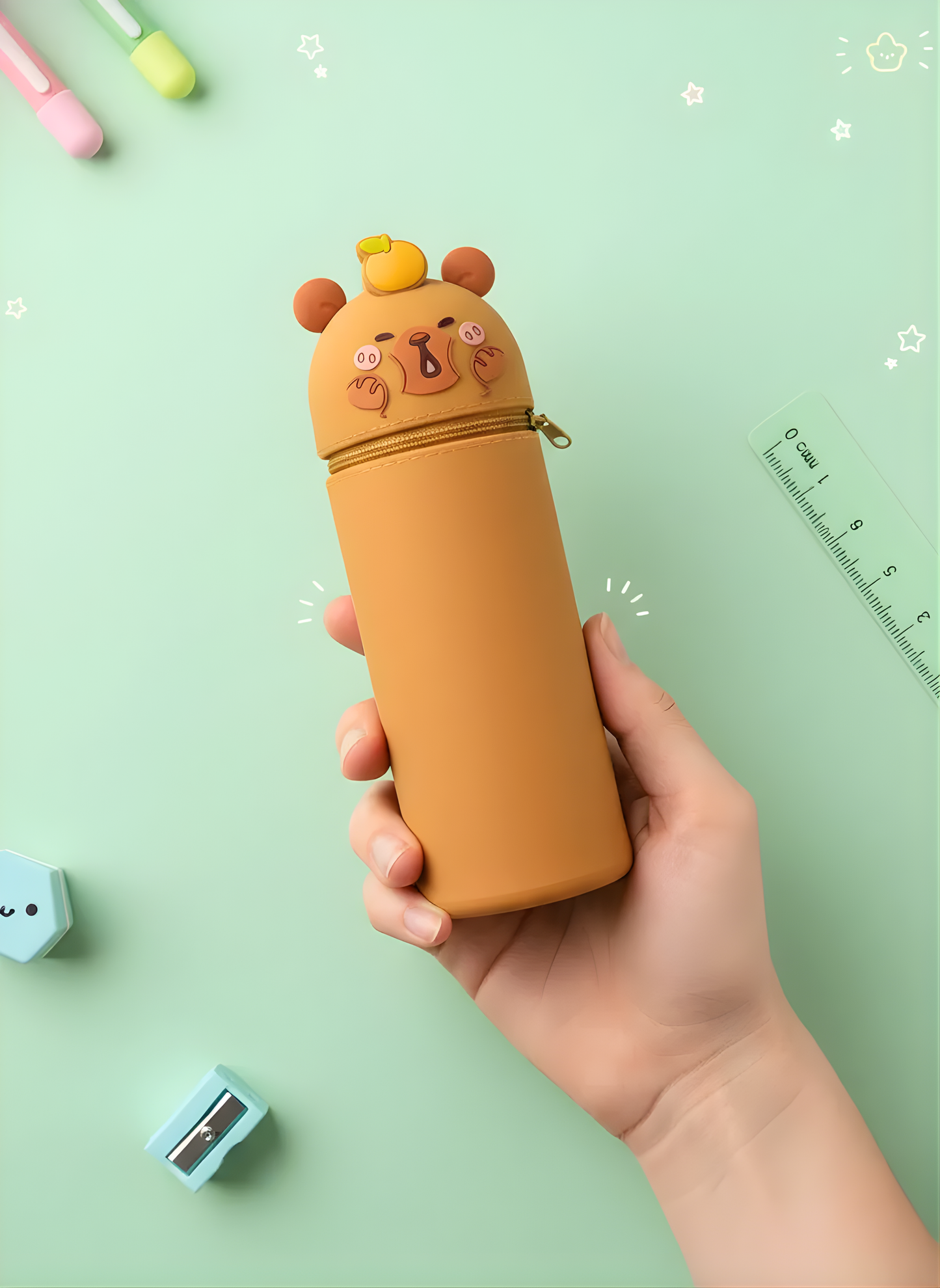Capybara Pencil Pouch - Kawaii pouch