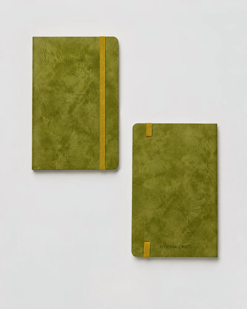 Potentate PU Watercolor Handbook – Green | 13 x 19 cm | 300GSM | Hot press