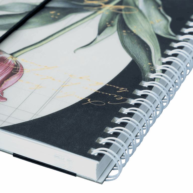Nightingale Floral Notebook (D) – A6+