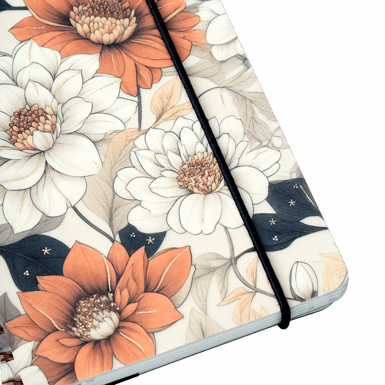 Nightingale Floral Notebook (B) – A6+