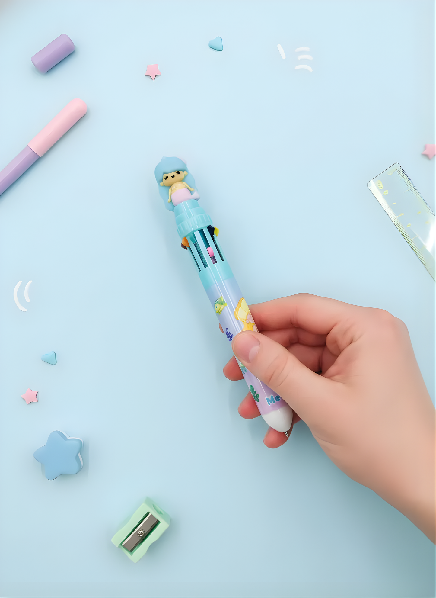 Mermaid Multicolor Pen - Kawaii Pen