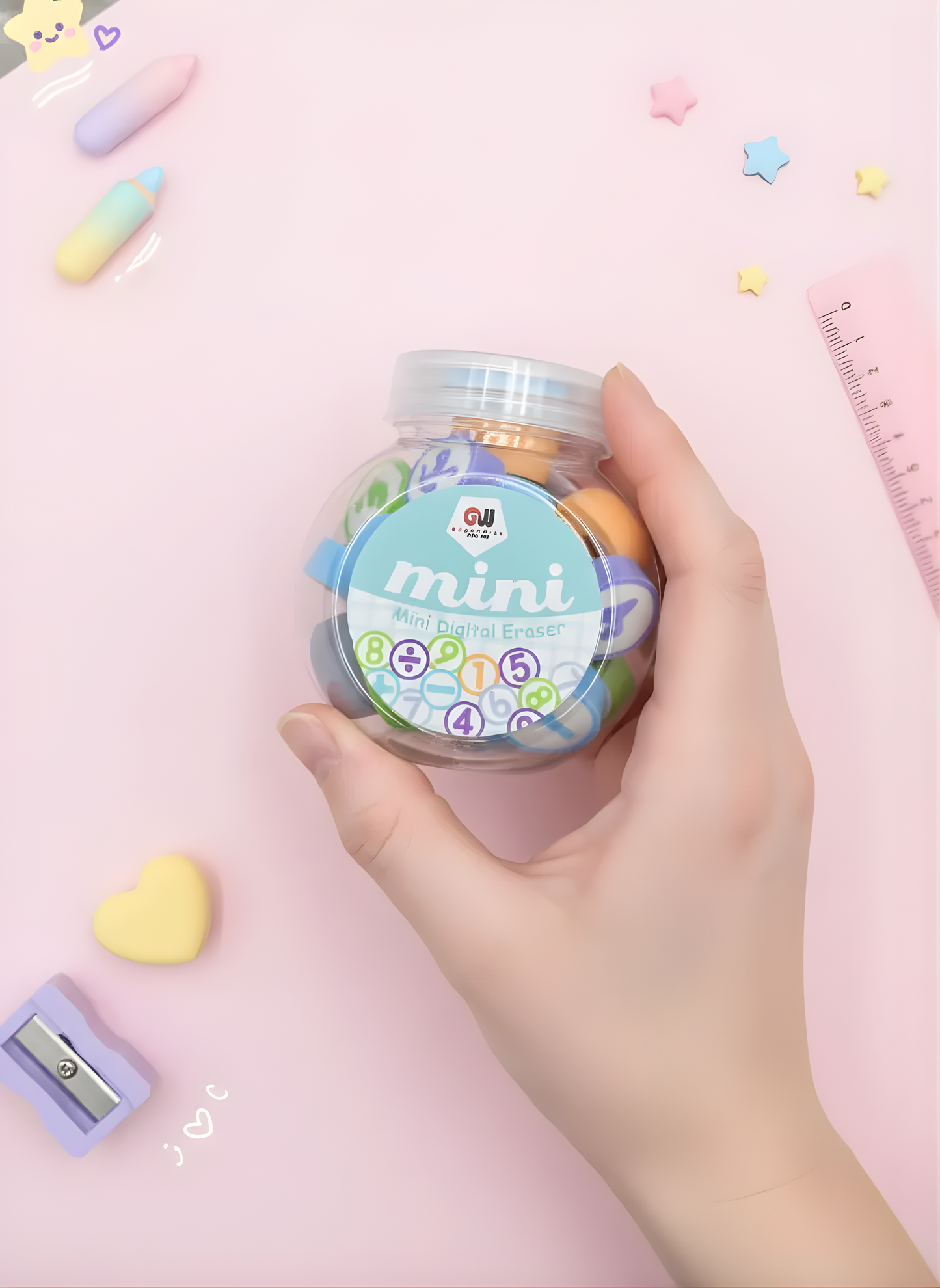 Mini Maths Eraser - Kawaii Eraser