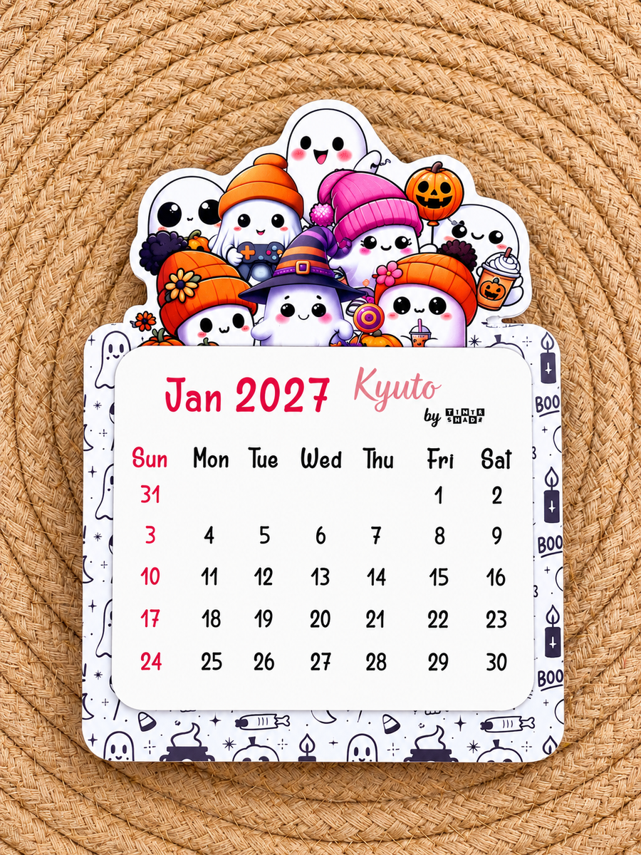 Boo Boo Mini Magnetic Calendar for 2027