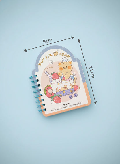 Kawaii Butter Bear Notebook