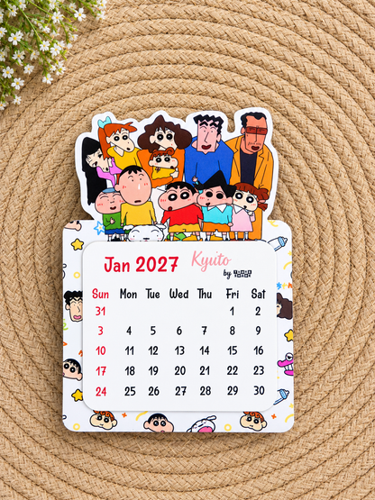 Shinchan Mini Magnetic Calendar for 2027