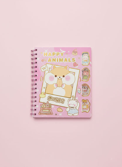 Kawaii Happy Animal Notebook