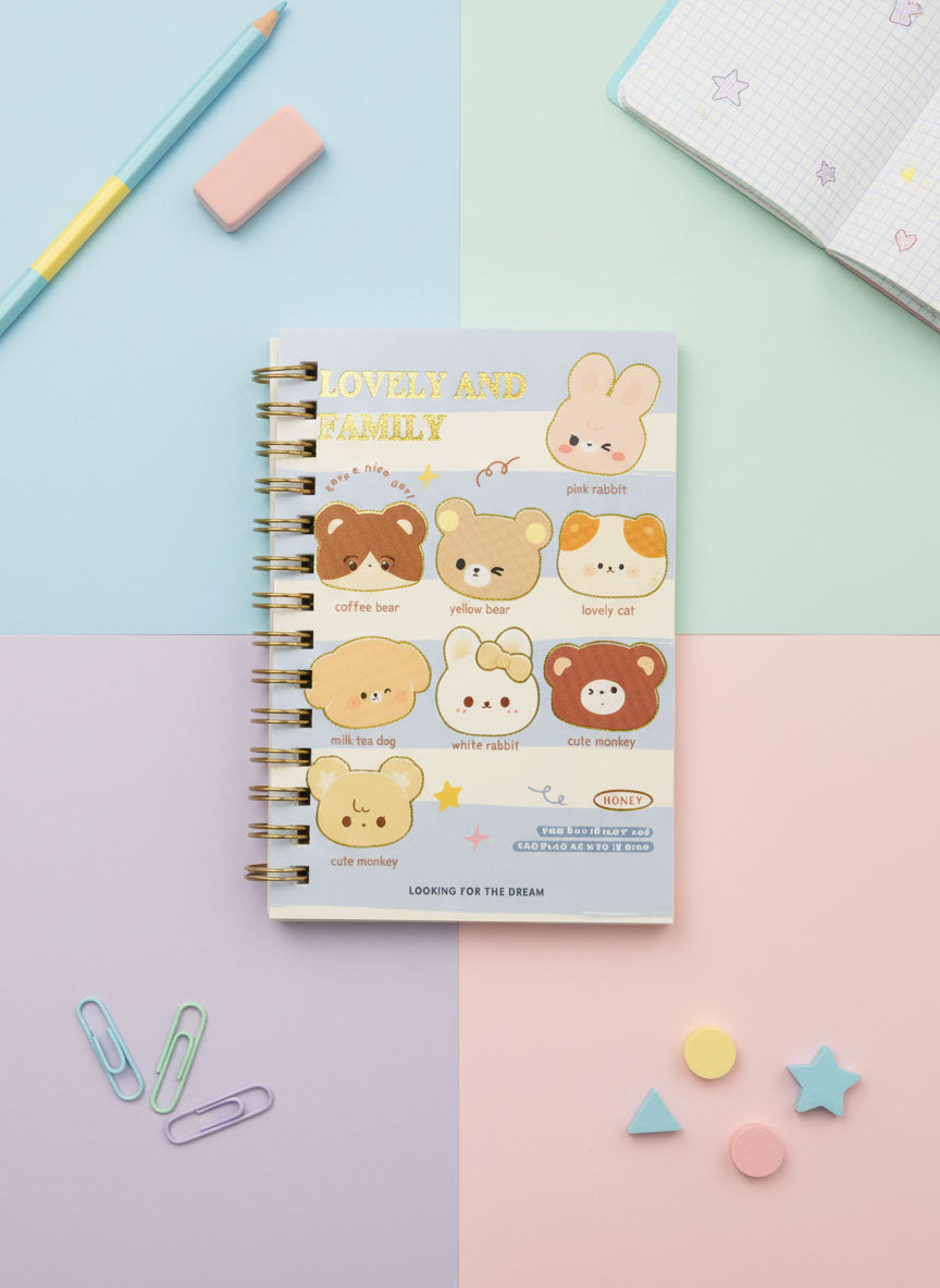 Kawaii Lovely and Family Notebook