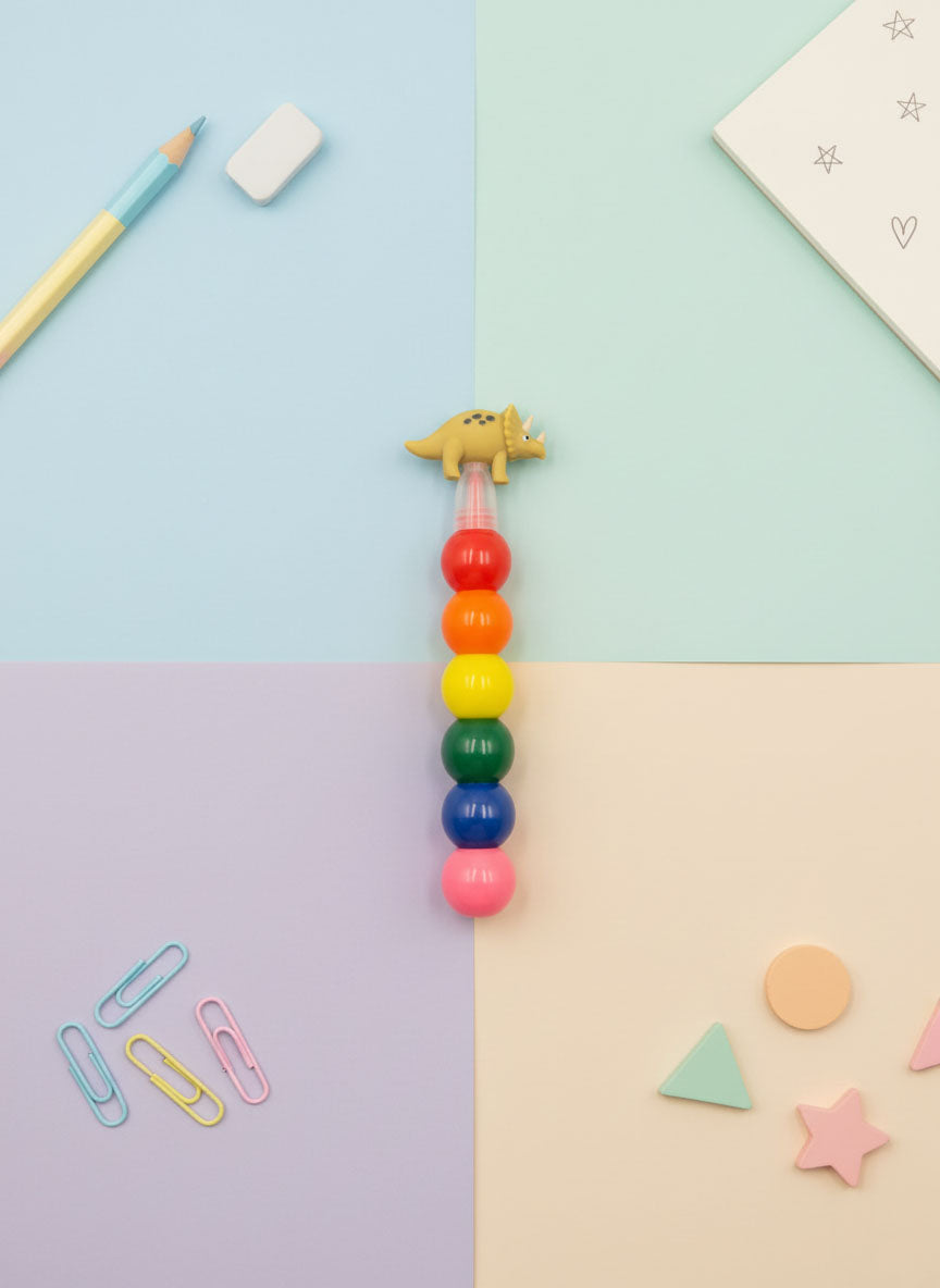 Kawaii Dinosaur Crayons