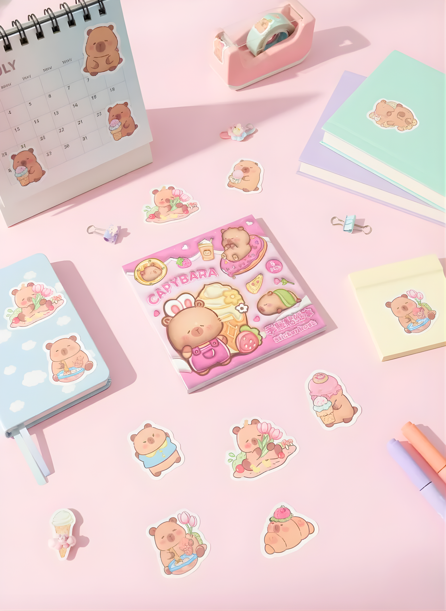 Capybara Sticker Books - Kawaii Stickers