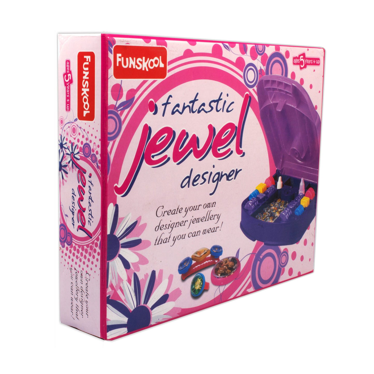 Box of Funskool Fantastic Jewel Designer toy on a white background