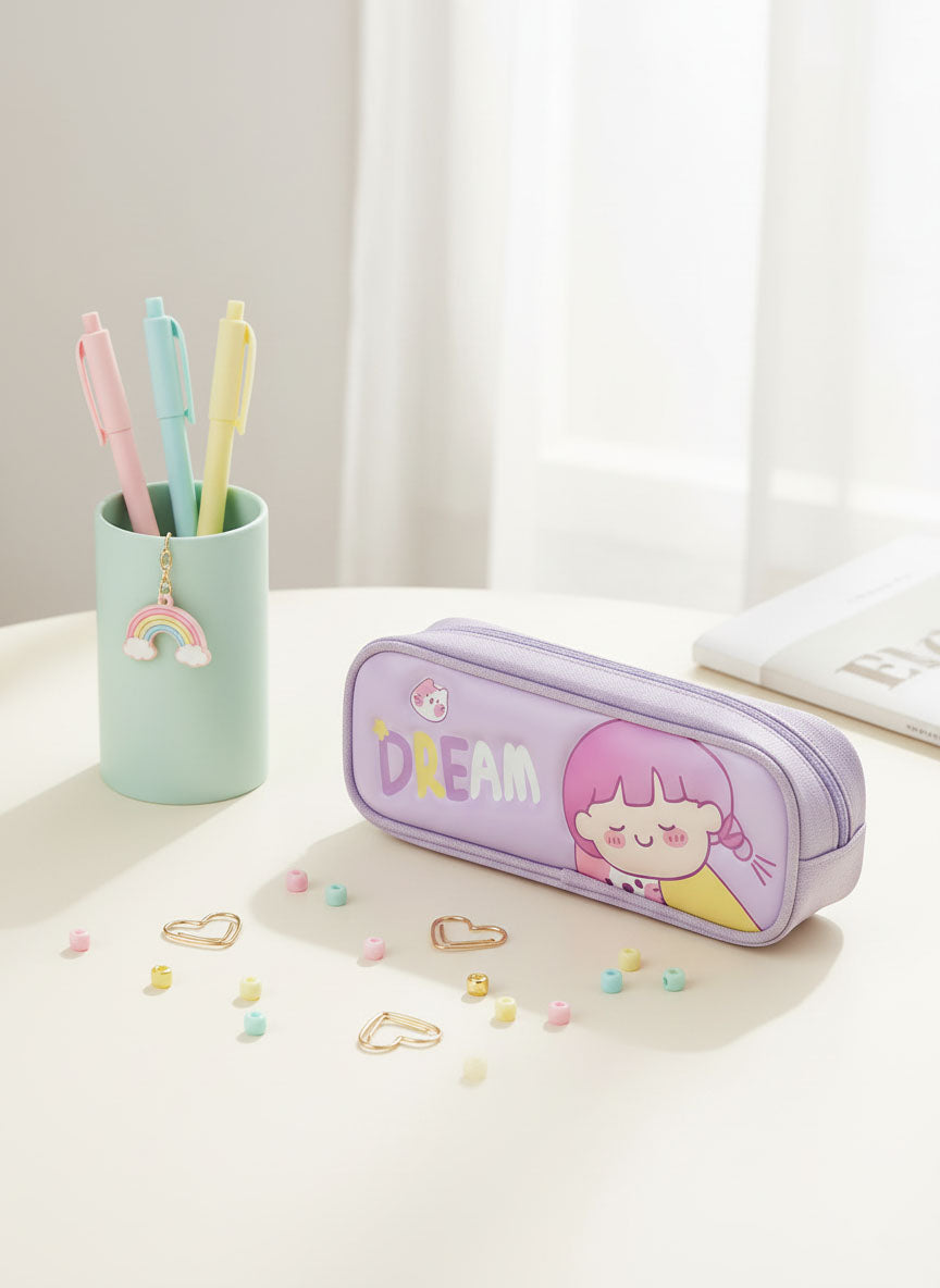 Kawaii Zipper Pencil case - Dream Girl