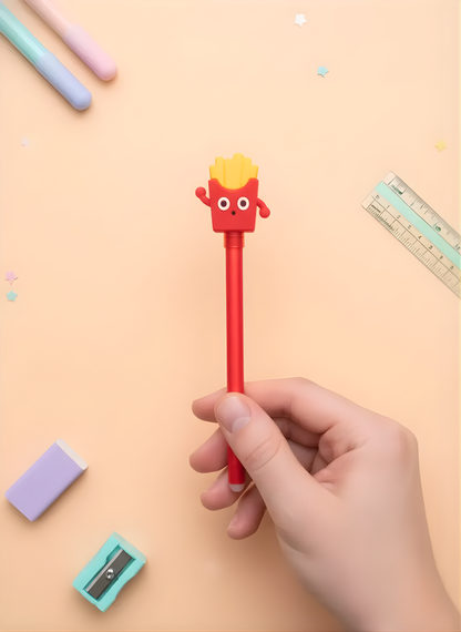 Burgers, Fries & Pizza Pen - Kawaii Pen