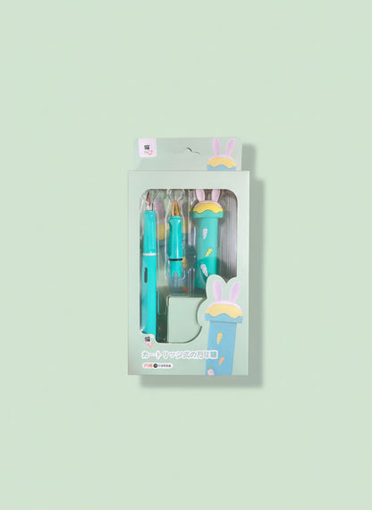 Kawaii Rabbit Ink Pen Set