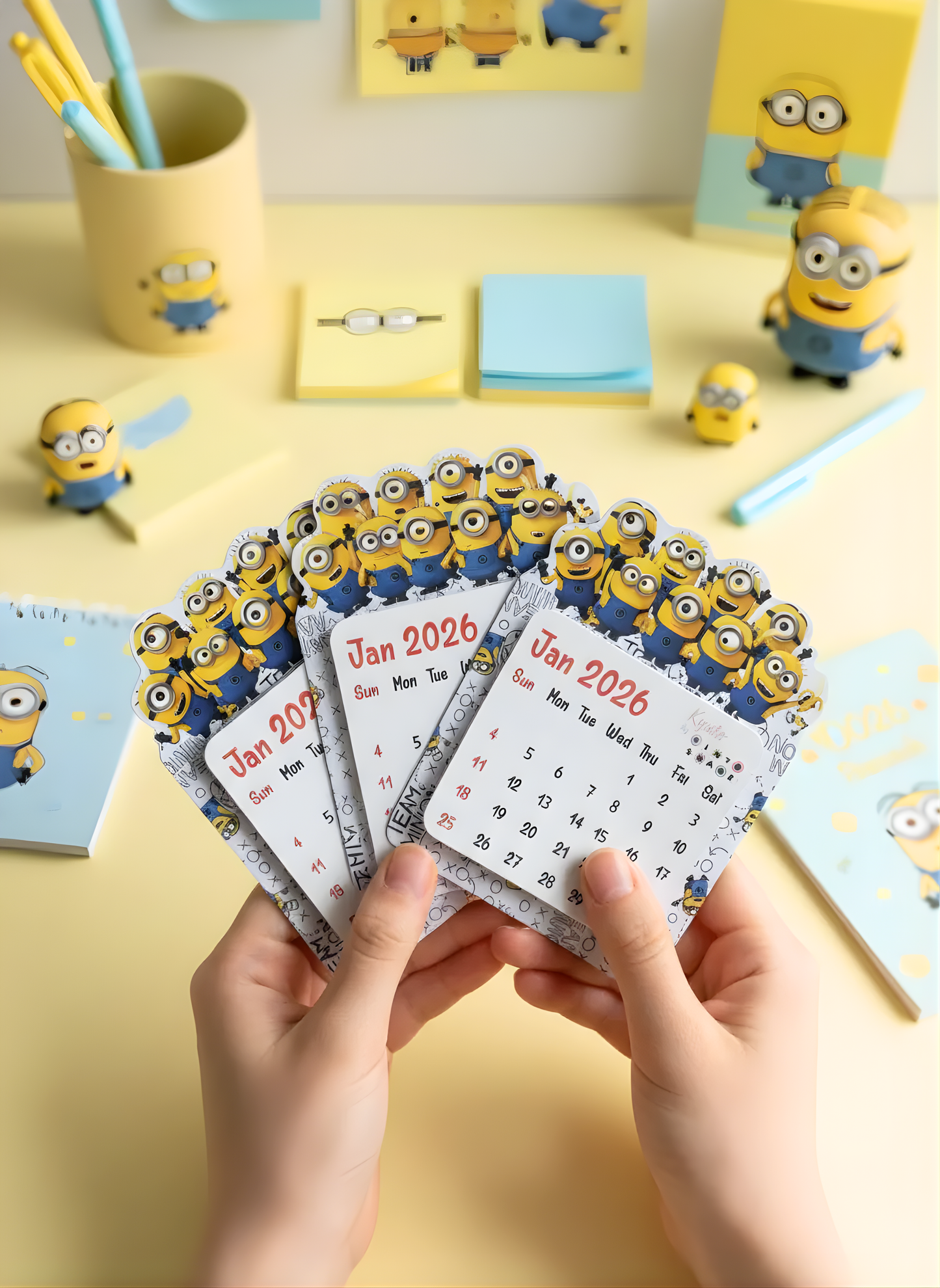 Minions Mini Magnetic Calendar for 2026