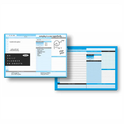 Two planner sheets with different designs on a white background