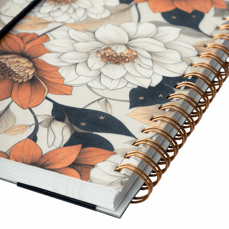 Nightingale Floral Notebook (B) – A6+