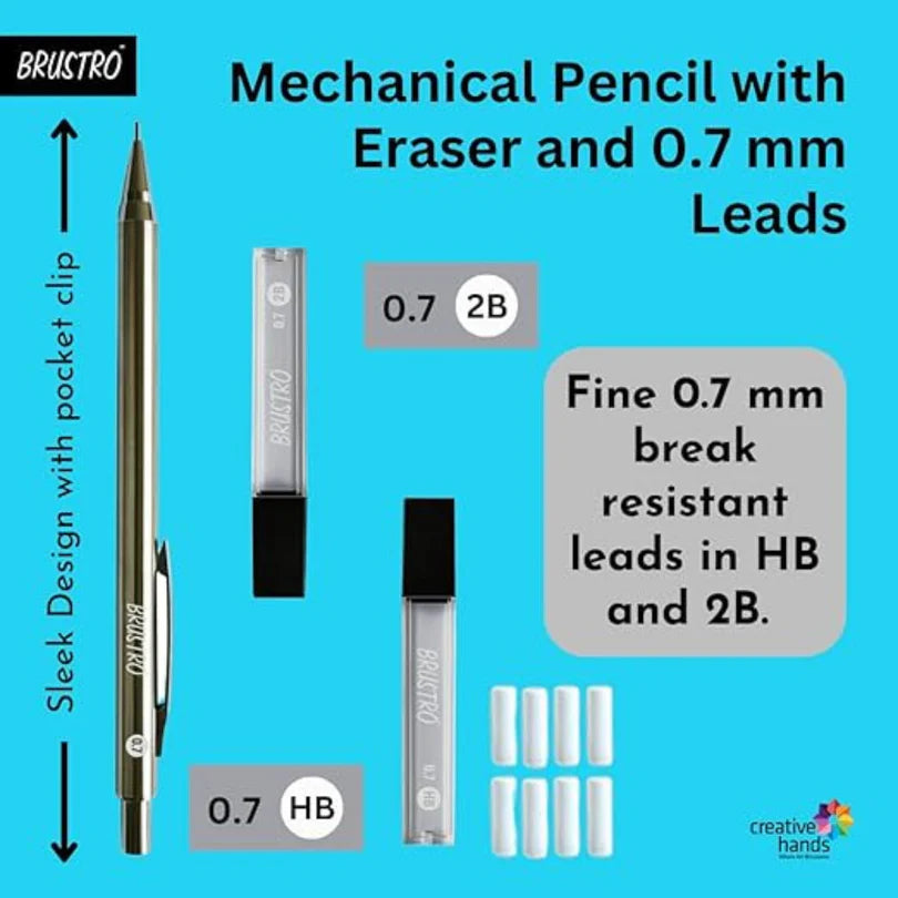 Brustro Mechanical Pencil Set With Eraser