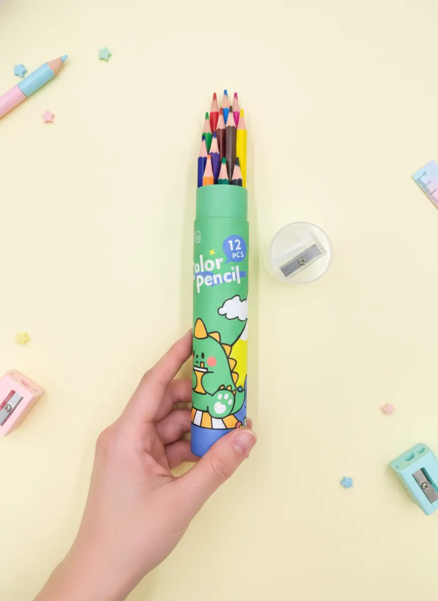 Kawaii long Color Pencils - 12 shades