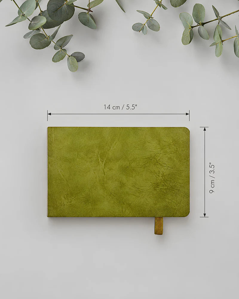 Potentate PU Watercolor Handbook – Green | 9 x 14 cm |300GSM| Hot press