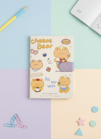 Kawaii Cheese Bear Notebook (Coffee Edition)