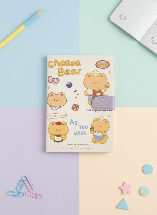 Kawaii Cheese Bear Notebook (Coffee Edition)