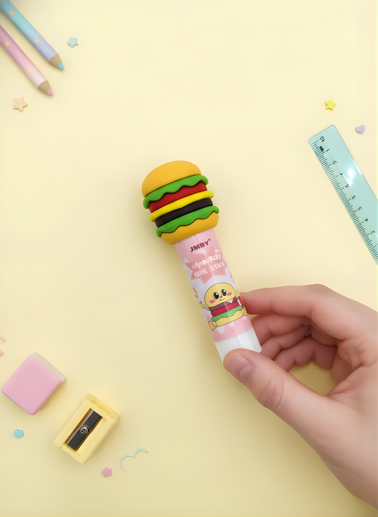 French Fries & Burger Glue Stick - Kawaii Glue Stick