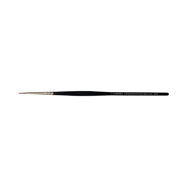 Camel Artist Brush Series 68 Round - Soft Hair - Ergonomic Handle