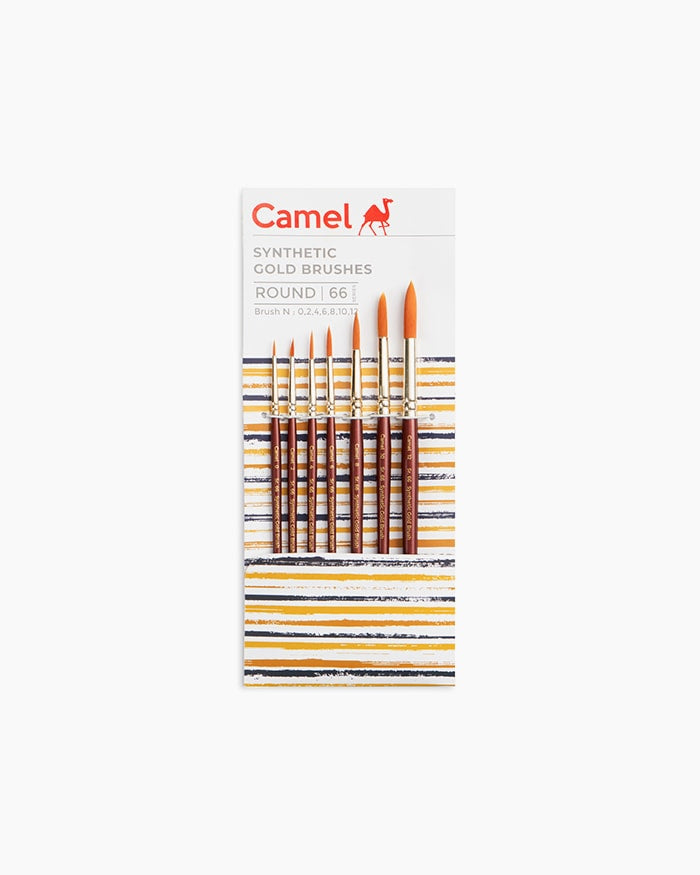 CAMLIN Gold Round Brush Synthetic Set of 7