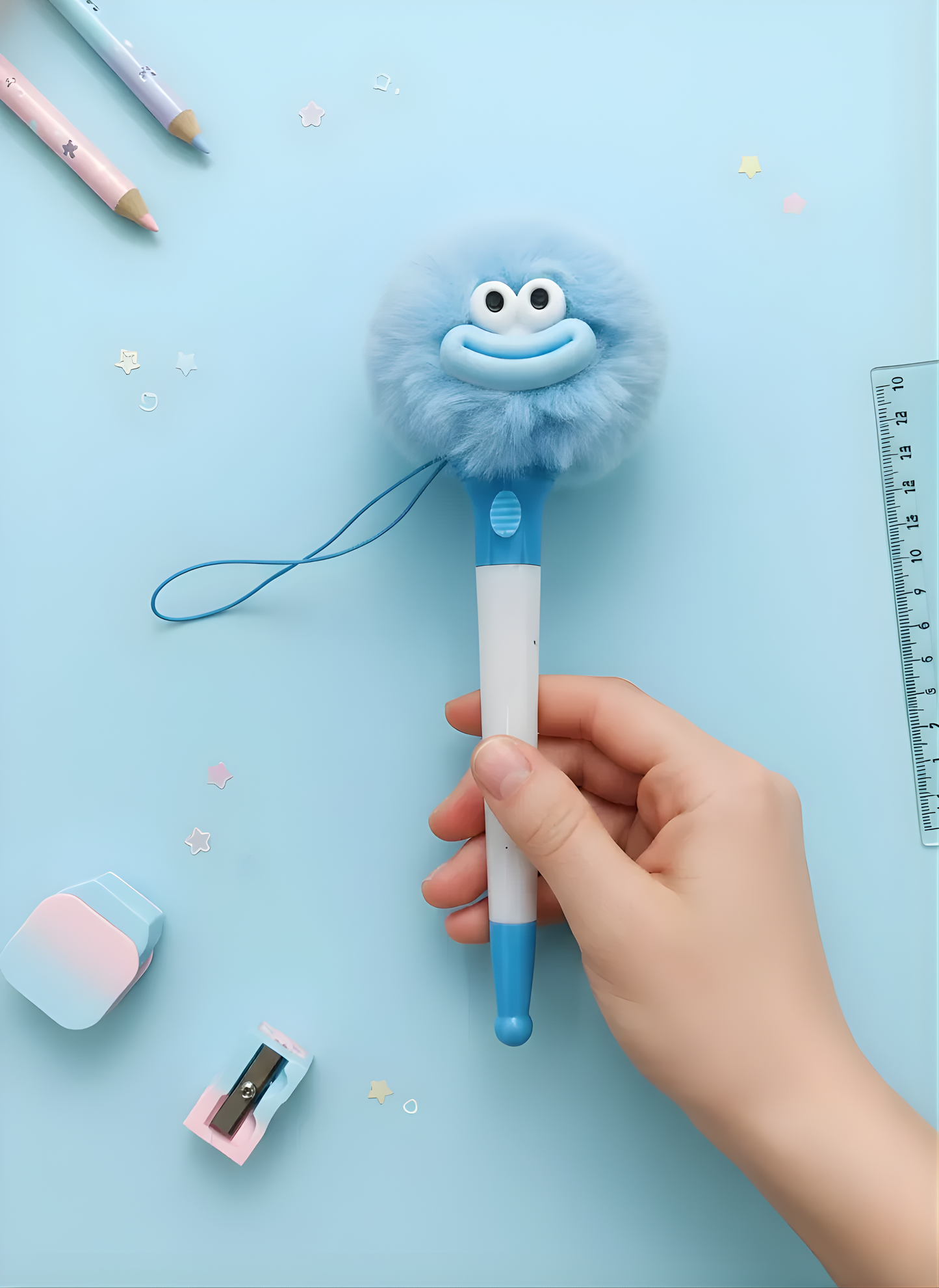Ugly Braided Furball Pen - Kawaii Pen