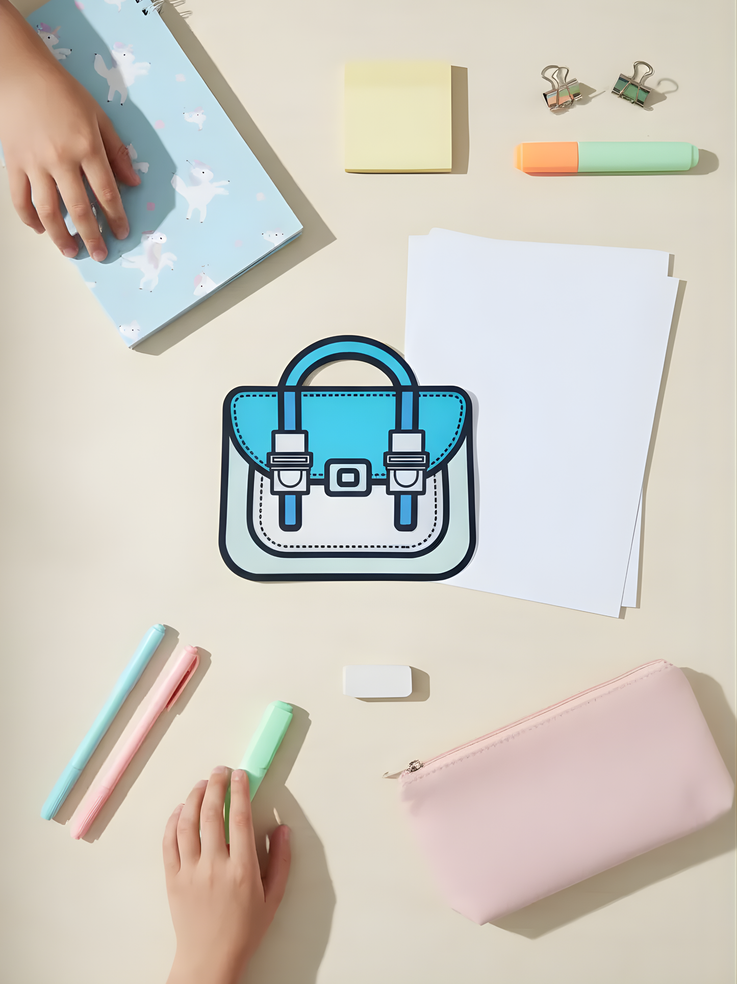 Birthday / Party Return Gift Ziplock Bag - School Bag Themed Bag