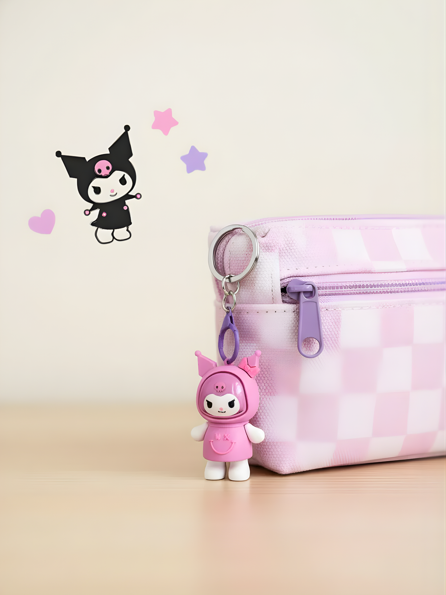 Kuromi Light Keychains | Car Danglers