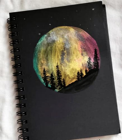 Brustro Black Sketchbook | Wiro Bound |200GSM |A4 |A5|6X6