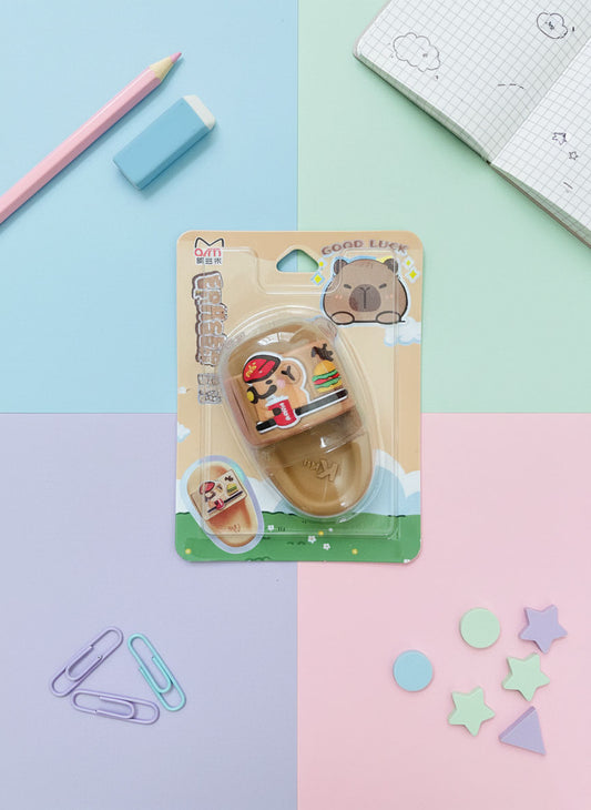 Capybara Slipper Eraser