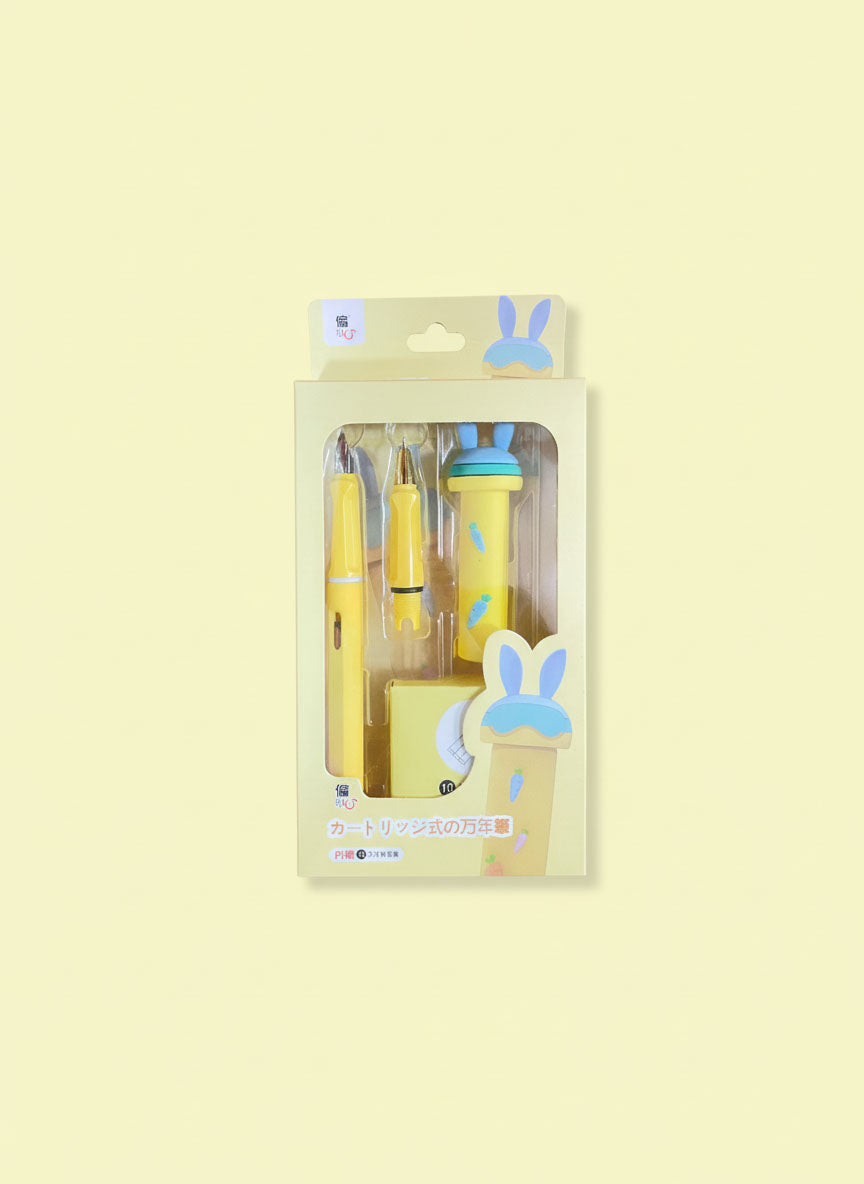Kawaii Rabbit Ink Pen Set
