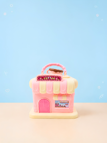 Coffee House Password Piggy Bank with Handle
