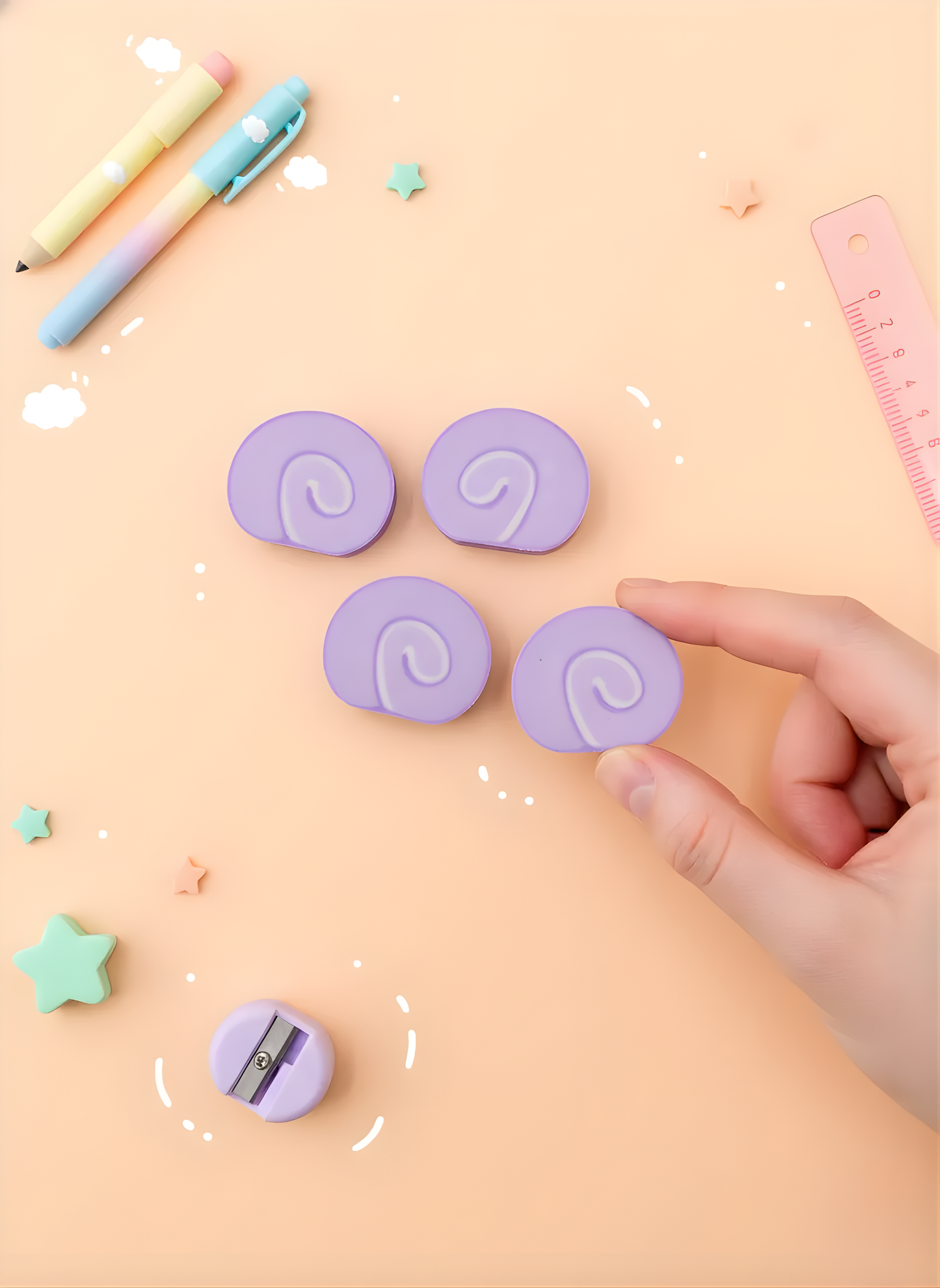 Cinnamon Roll Eraser - Kawaii Eraser