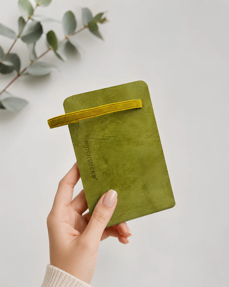 Potentate PU Watercolor Handbook – Green | 9 x 14 cm |300GSM| Hot press