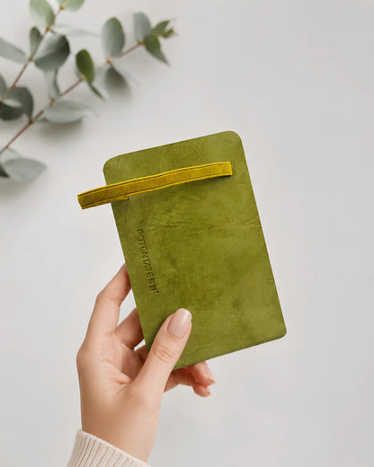 Potentate PU Watercolor Handbook – Green | 9 x 14 cm |300GSM| Hot press