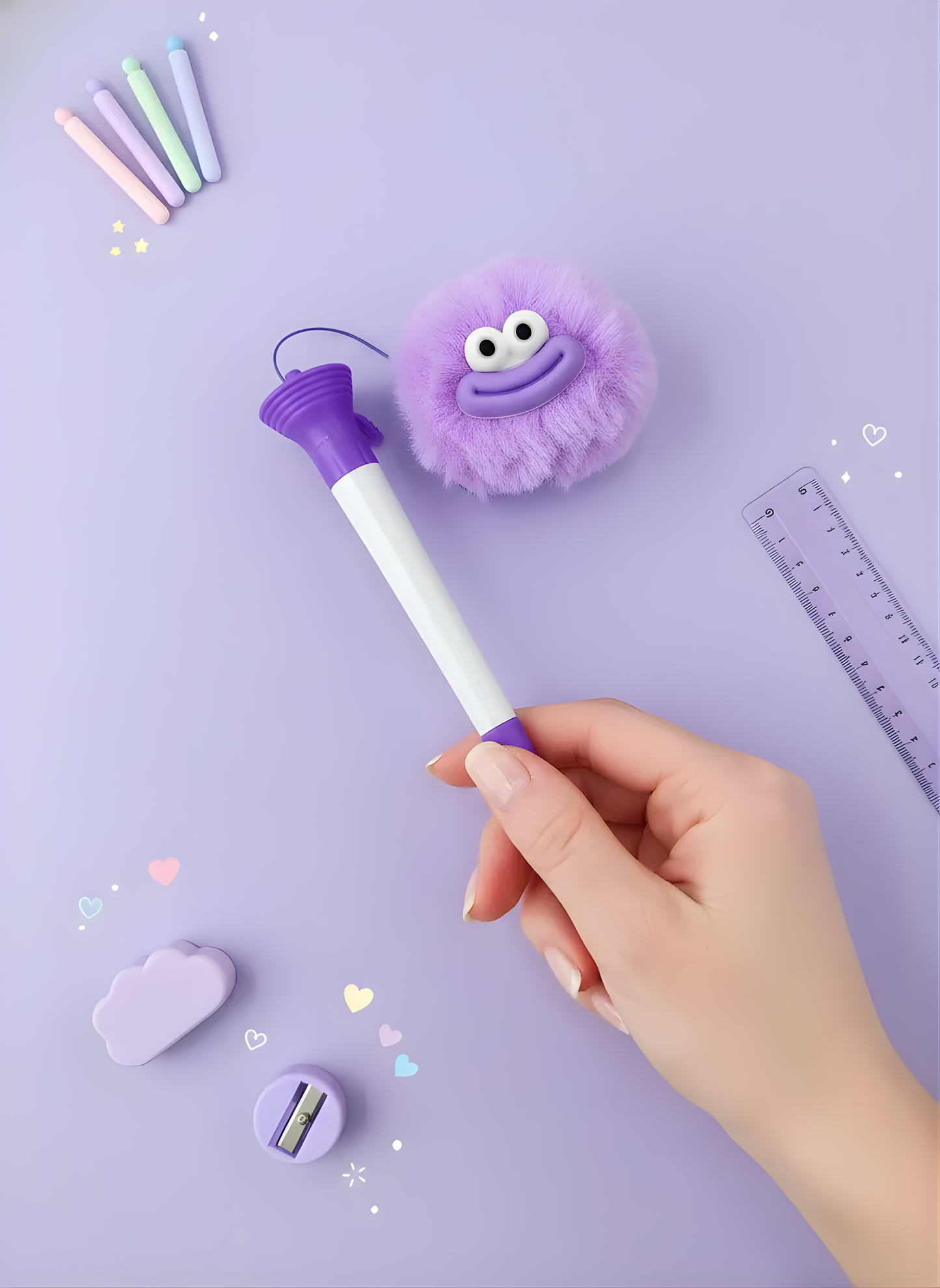 Ugly Braided Furball Pen - Kawaii Pen
