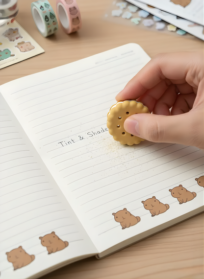 Capybara Cookie Eraser - Kawaii Eraser