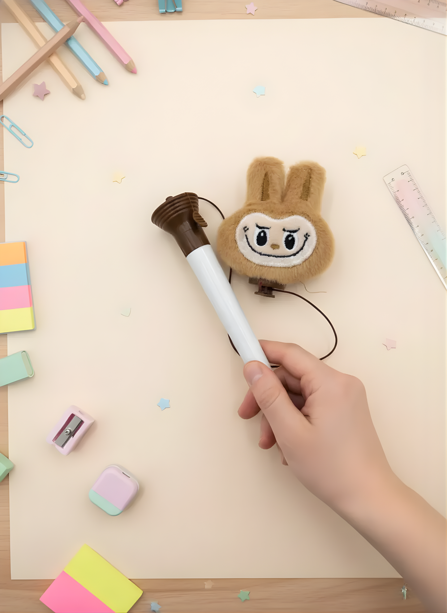 Labubu Fur Pen - Kawaii Pen