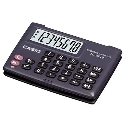 Casio LC-160LV-BK Portable Calculator with Flap Cover