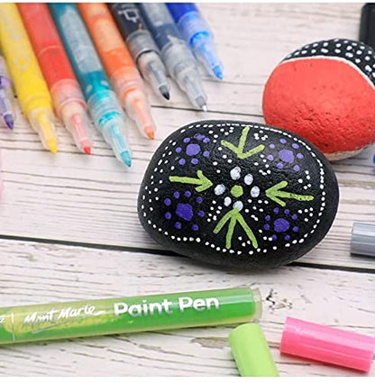 Mont Marte Acrylic Paint Pens Fine Tip 12pc