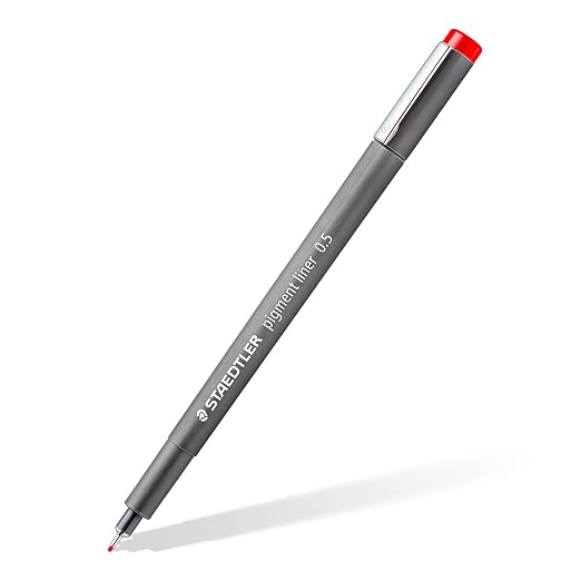 Staedtler Pigment Liner Pen - Assorted Set of 6 (0.35mm)
