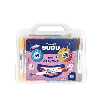 Fevicryl Yudu Gel Crayons | 12 Colours with 1 Brush